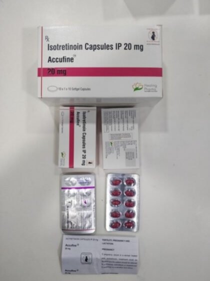Accufine Isotretinoin 20mg Capsule