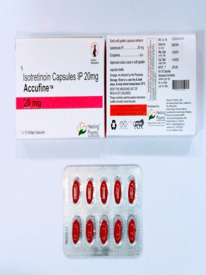 Accufine Isotretinoin 20mg Capsule
