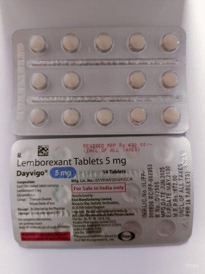 Lemborexant 5 mg tablets